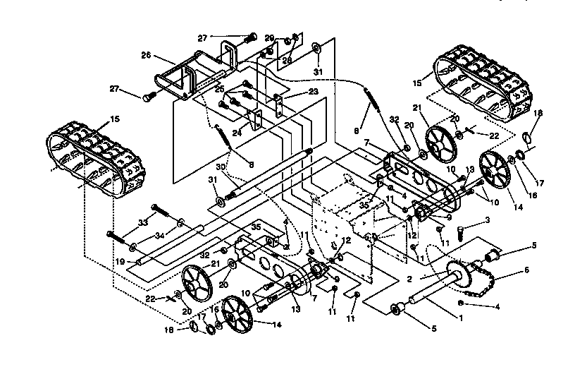 Craftsman 536886281 track assembly diagram