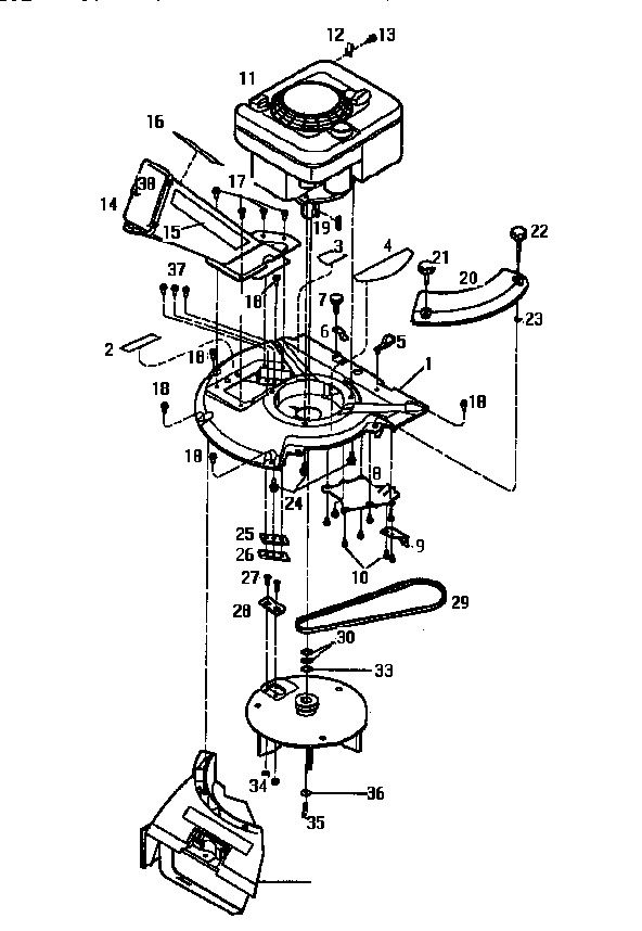 Troybilt 47291 troy built chipper/vac plus diagram