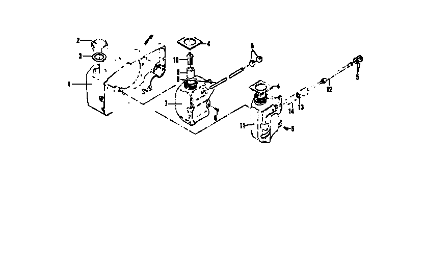 McCulloch PRO MAC 610 fan housing, fuel tank asm. diagram