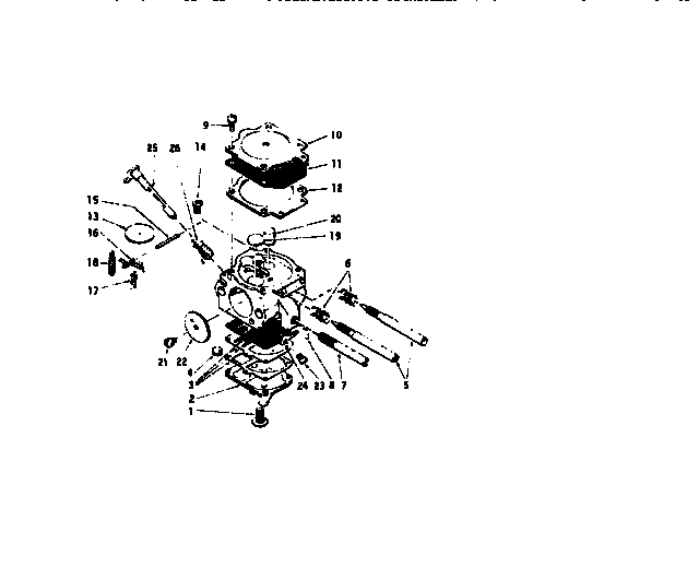McCulloch PRO MAC 610 carburetor assembly diagram