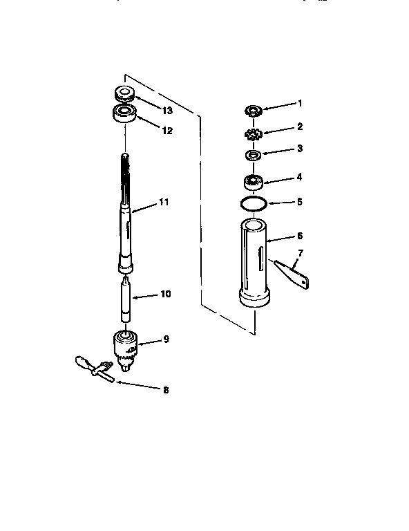 Craftsman 113213212 spindle assembly diagram