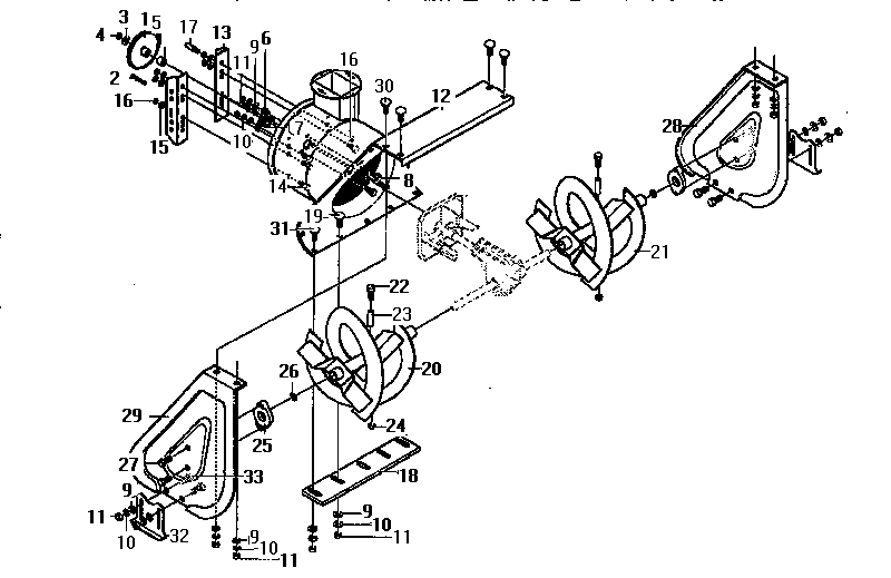 Craftsman 536886622 auger housing assembly diagram