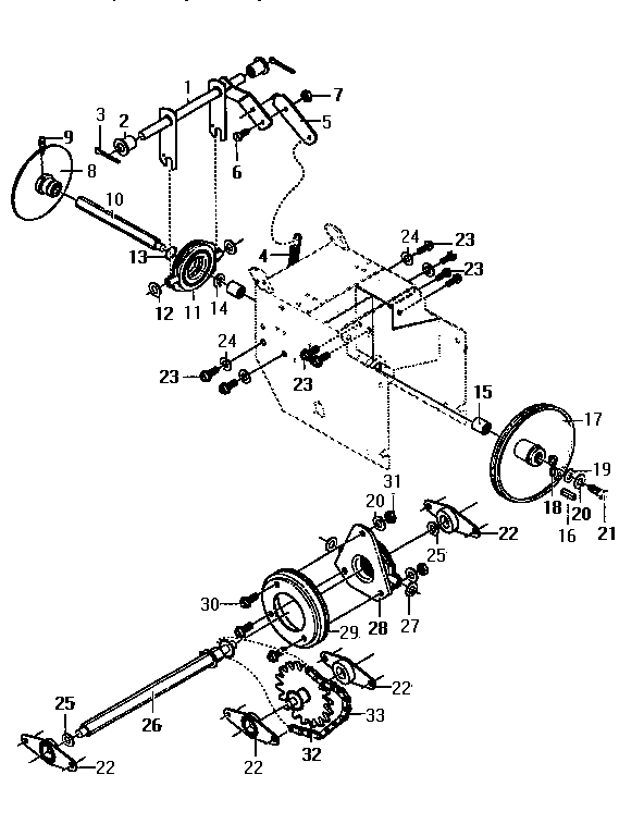 Craftsman 536886622 drive components diagram