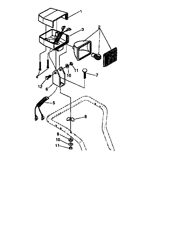 Craftsman 536886622 headlight diagram