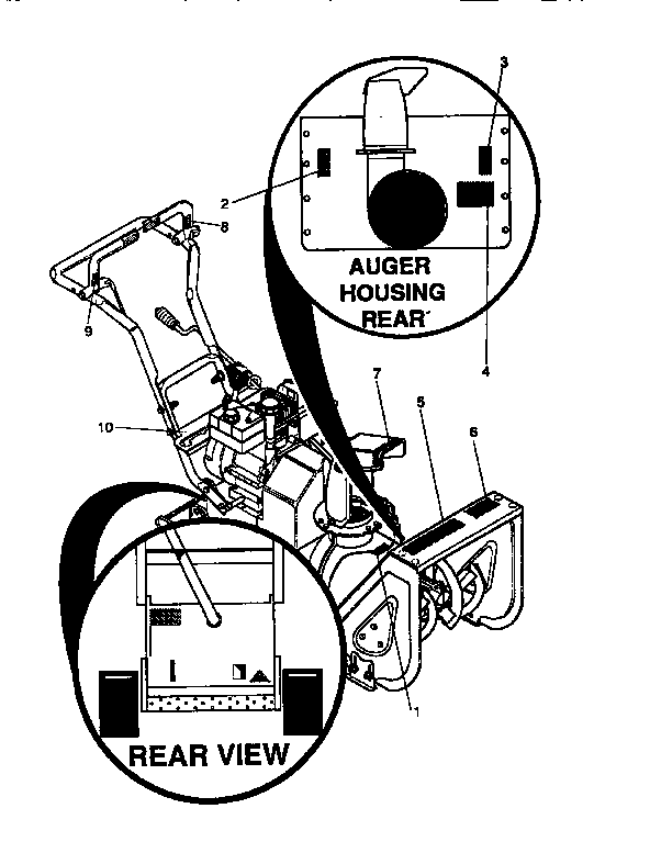 Craftsman 536886622 decals diagram