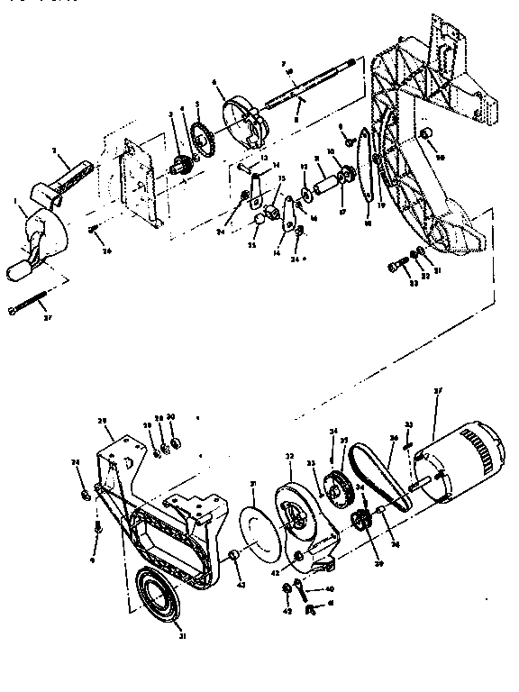 Craftsman 113248322 drive and motor mount assembly diagram
