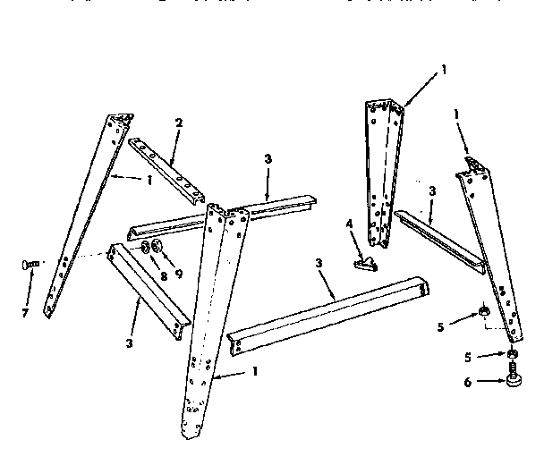 Craftsman 113248322 leg set diagram