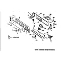 GE WNXR2100T2WW controls and backsplash diagram