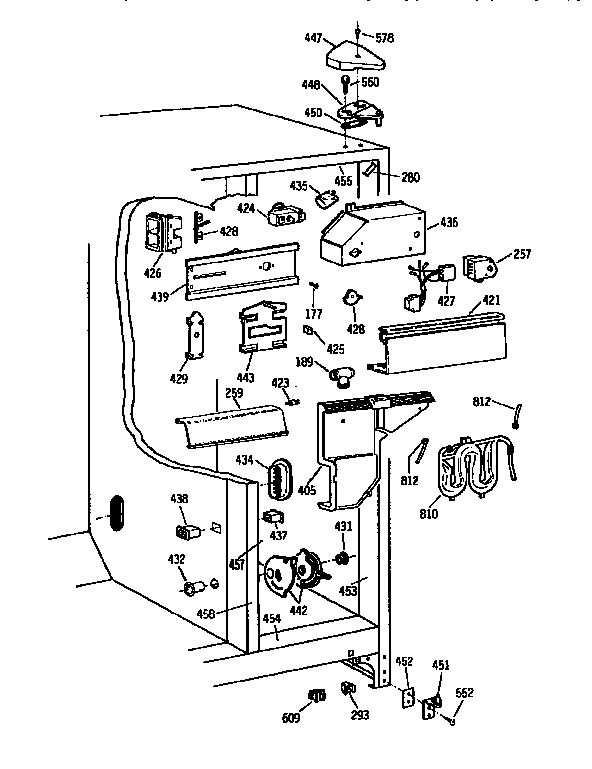 GE TFX24PRXAWW fresh food section diagram