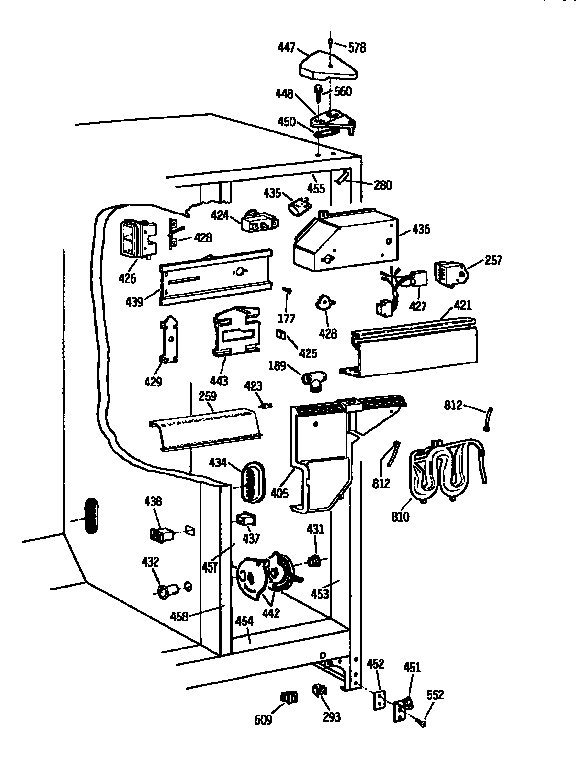 GE TFX24PRXAAA fresh food section diagram