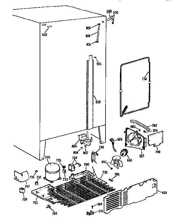 GE TFX27PFXAAA electrical components diagram
