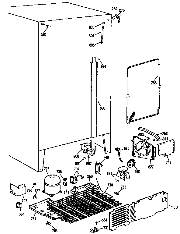 GE TFX27PFXABB electrical components diagram