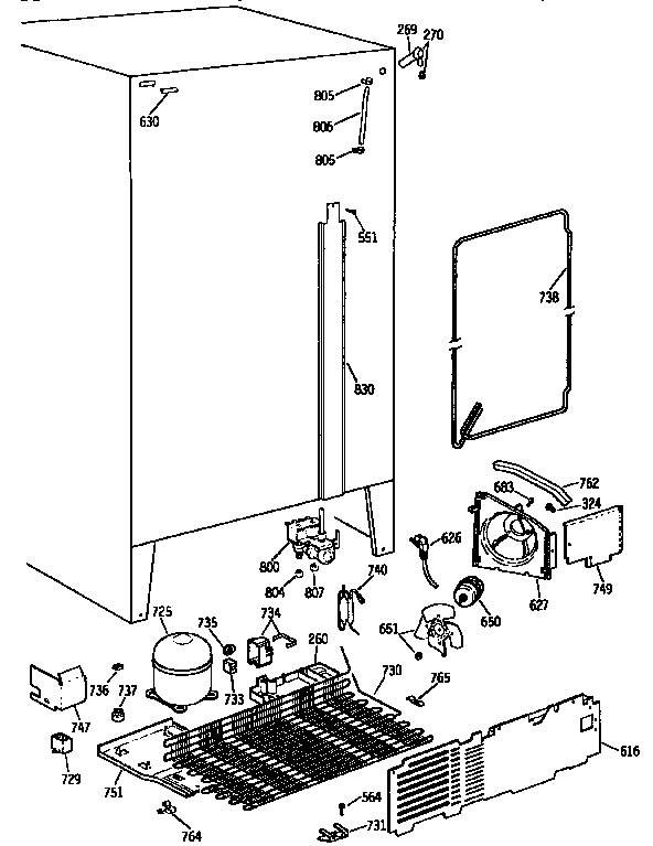 GE TPX21PRXAWW electrical components diagram