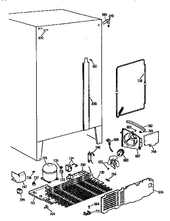 GE TFX20JAXAWW electrical components diagram