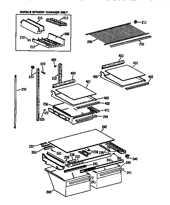 GE TBX21JATMRAD shelf diagram