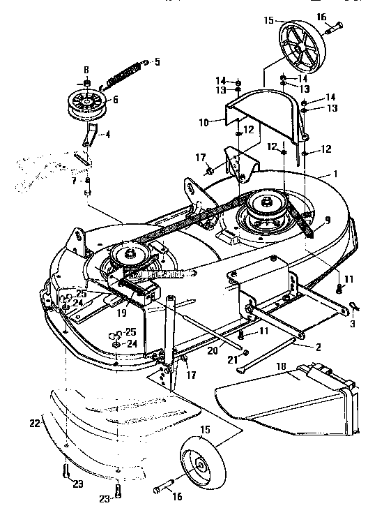 Craftsman 536252570 final deck assembly diagram