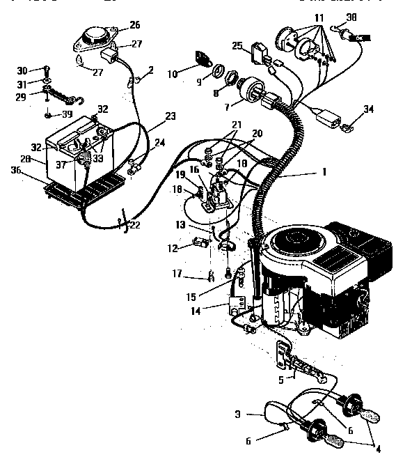 Craftsman 536252570 electrical assembly diagram