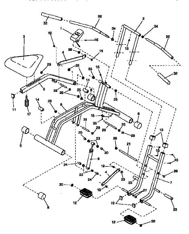 Weslo QVCR93054 unit parts diagram