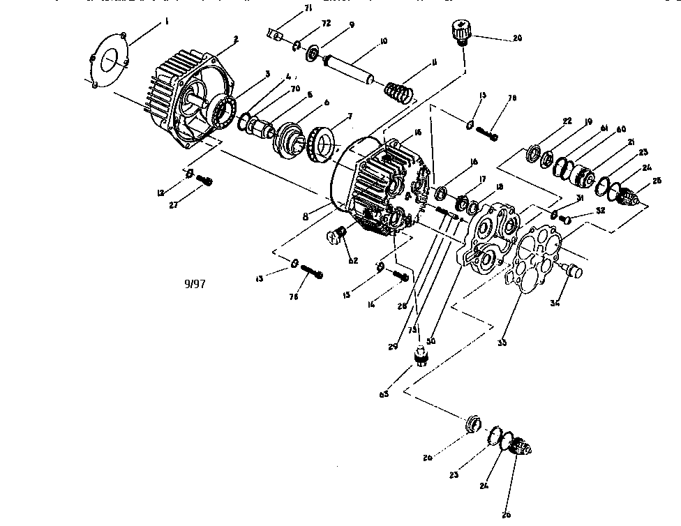 Generac 9896-0 pump assembly diagram