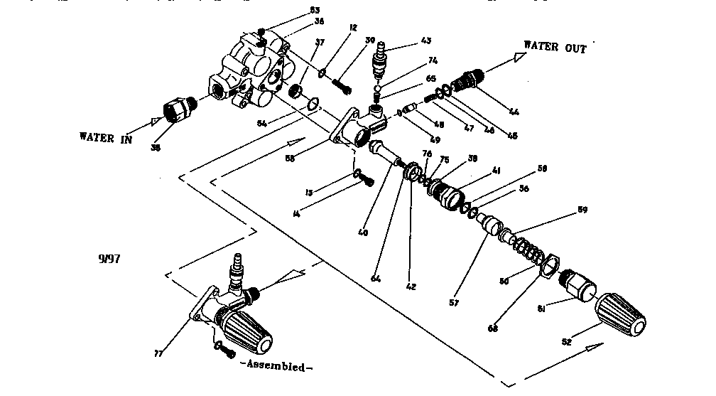 Generac 9896-0 pump assembly diagram