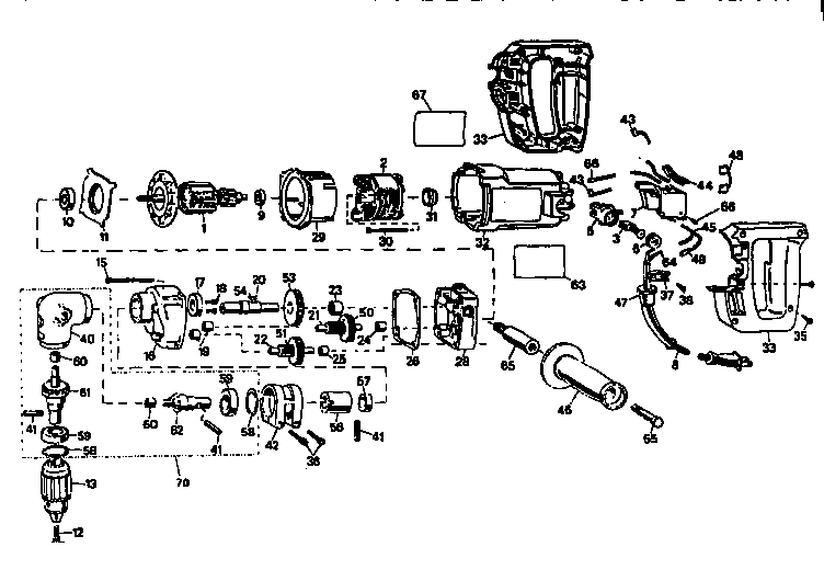 DeWalt D120K-04 unit parts diagram