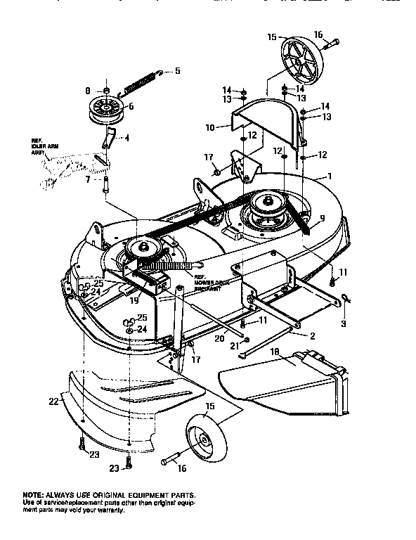 Craftsman 536252571 final deck assembly diagram