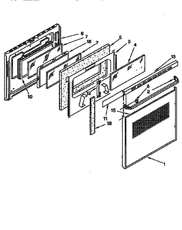 Kenmore 6644098997 door diagram