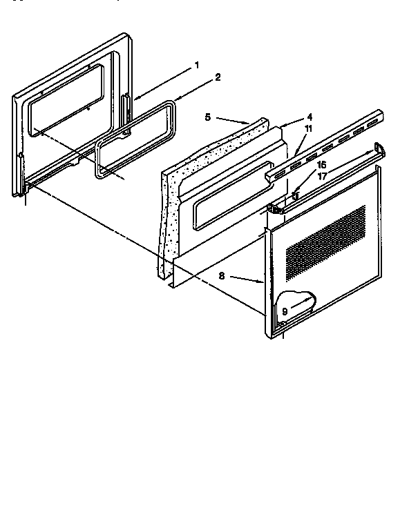 Kenmore 6654428998 lower oven parts diagram