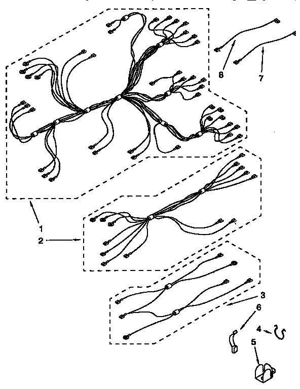 Kenmore 6654428998 wiring harness diagram