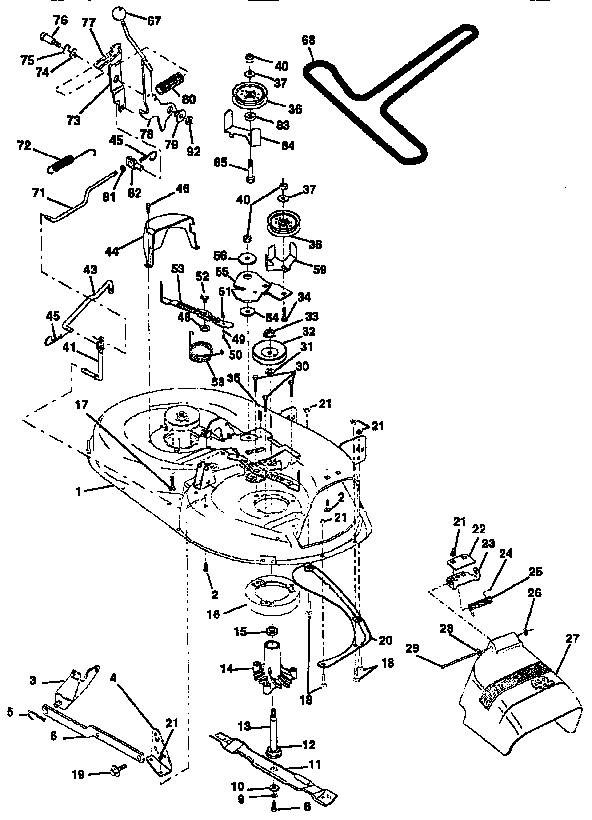 Craftsman 917252511 mower diagram