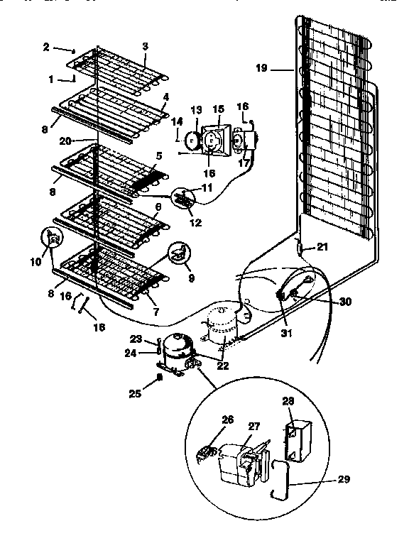 Kenmore 2539239184 liner diagram