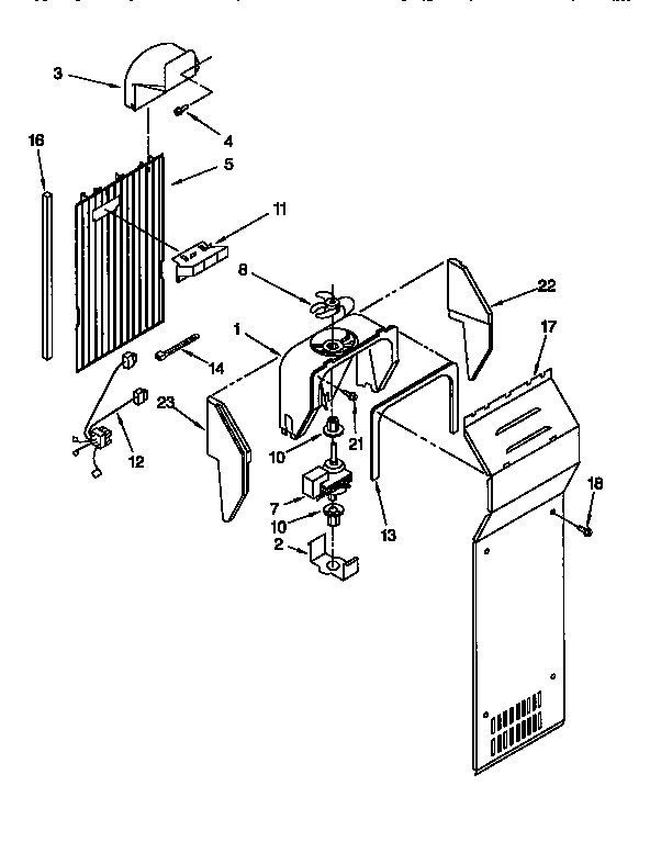 Kenmore 1069555751 air flow diagram
