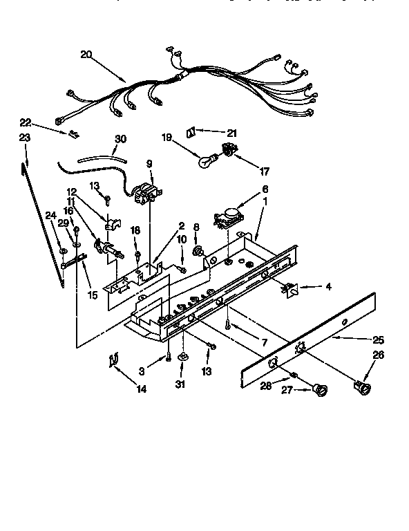 Kenmore 1069555751 control diagram