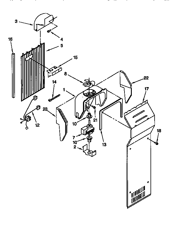 Kenmore 1069555621 air flow diagram