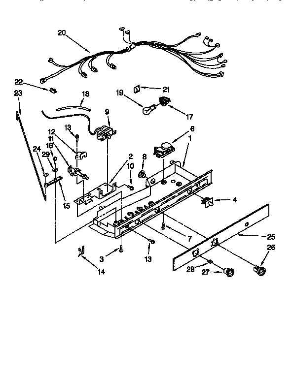 Kenmore 1069555621 control diagram