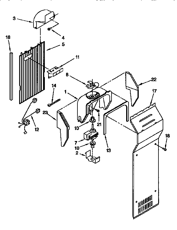 Kenmore 1069557581 air flow diagram