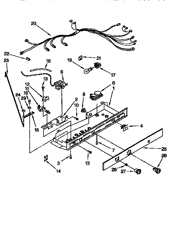 Kenmore 1069557581 control diagram