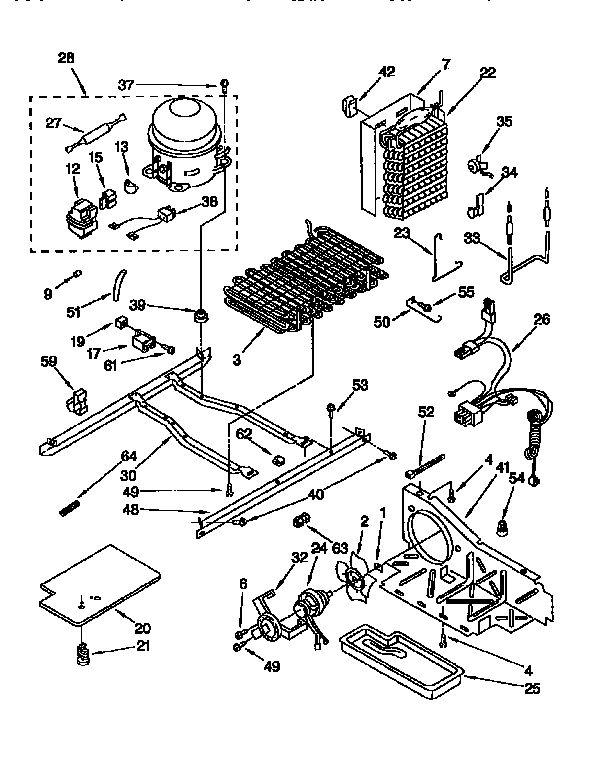 Kenmore 1069557581 unit diagram