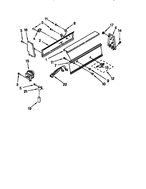 Kenmore 11082407840 console panel diagram