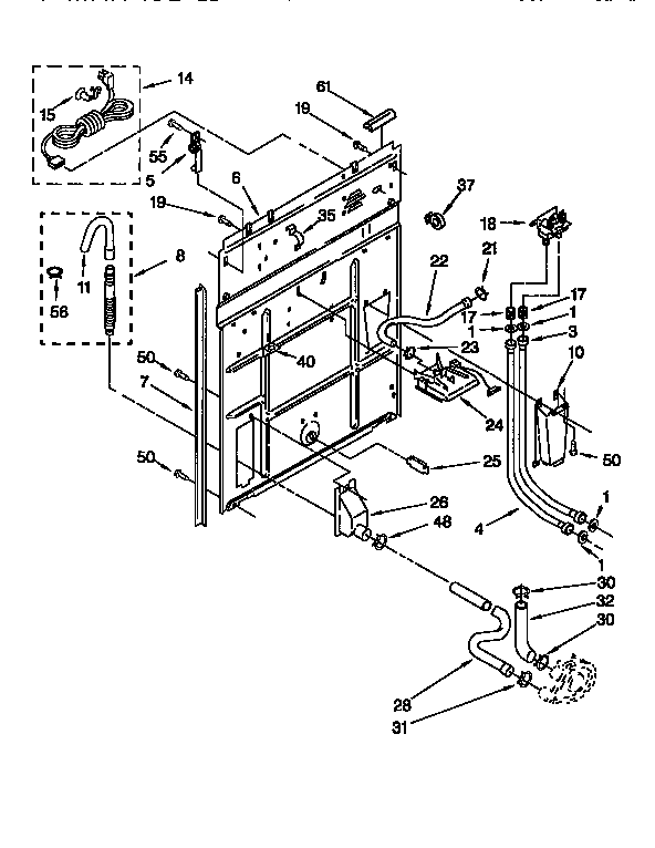 Kenmore 11082407840 rear panel diagram