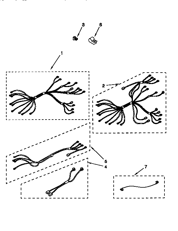 Whirlpool RF366BXDN1 wiring harness diagram