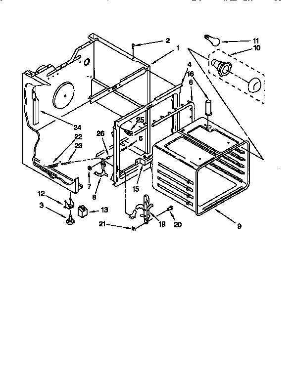 Whirlpool RF385PXDQ0 oven diagram