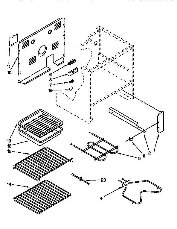 Whirlpool RF374PXDZ0 unit diagram