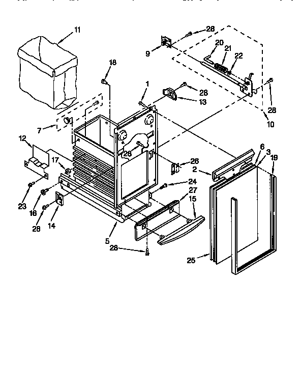 Kenmore 6651350196 container diagram
