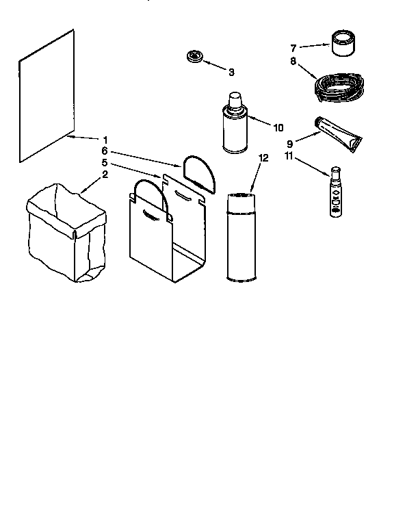 Kenmore 6651350196 accessory diagram