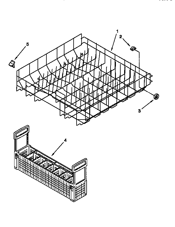 KitchenAid KUDI23HBWH0 lower rack diagram