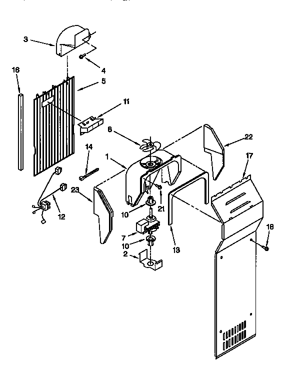 Kenmore 1069557611 air flow diagram