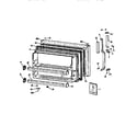 Kenmore 3639651688 freezer door diagram
