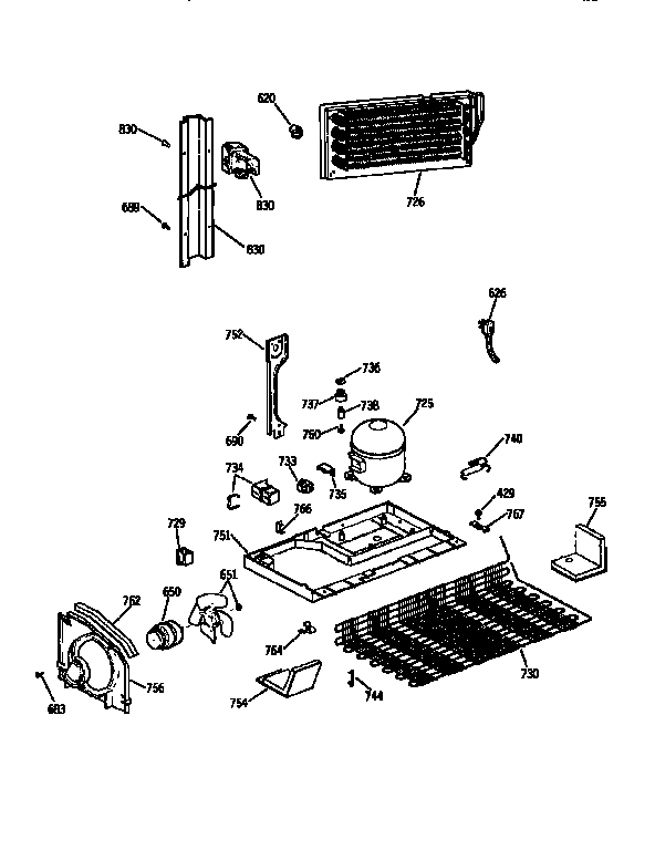 Kenmore 3639651628 unit diagram