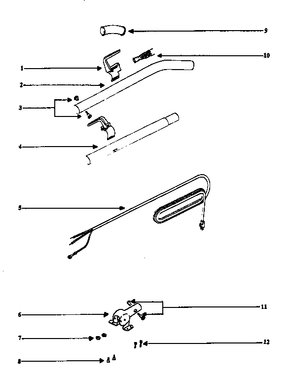 Eureka SC679J handle assembly diagram
